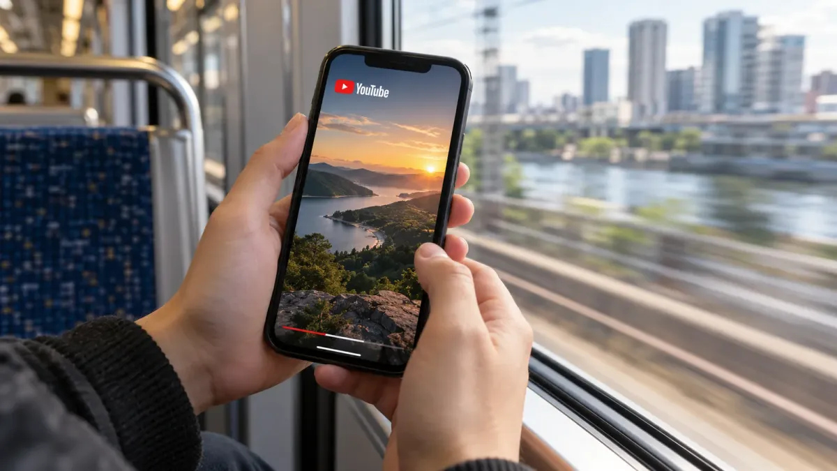 YouTube logo, editorial illustration