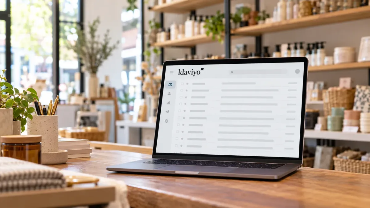 Klaviyo logo, editorial illustration