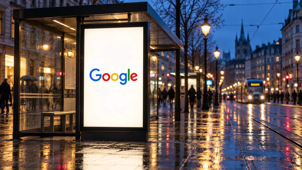 Google logo, editorial illustration