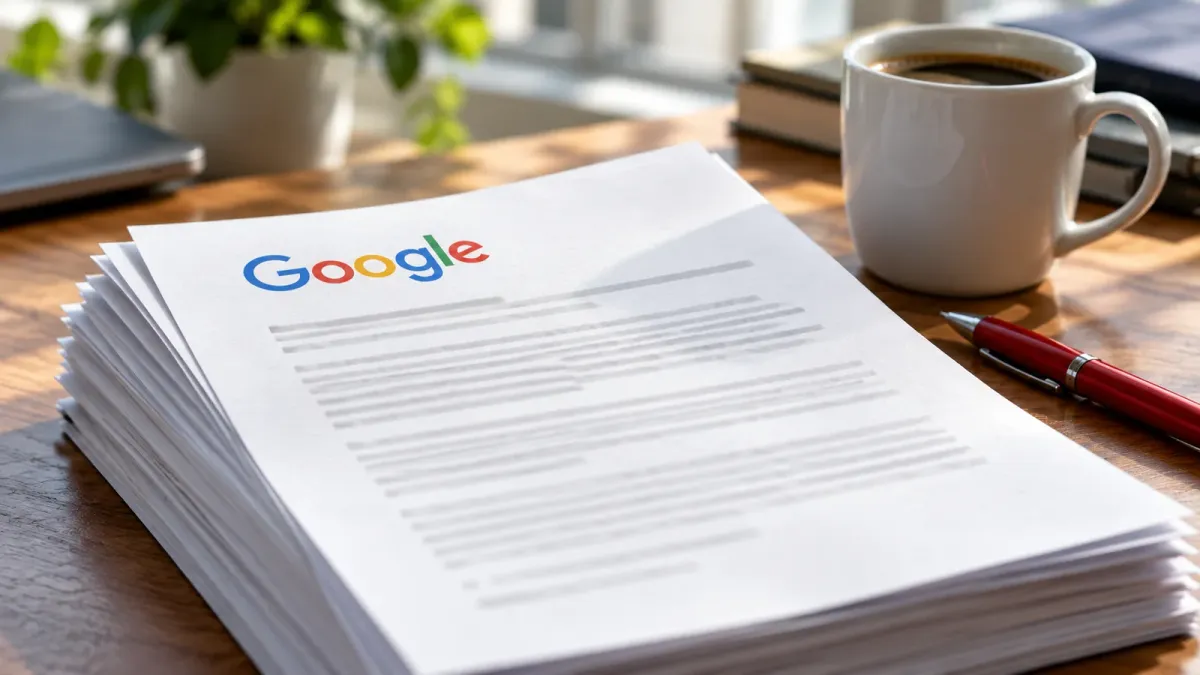 Google logo, editorial illustration