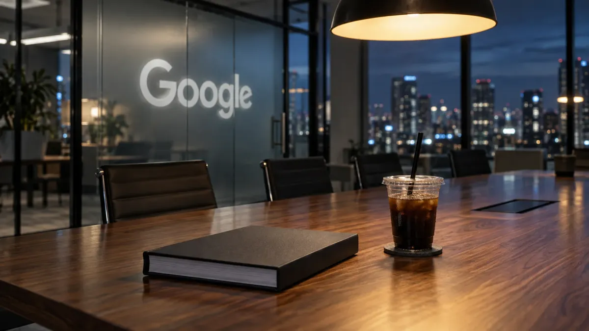 Google logo, editorial illustration
